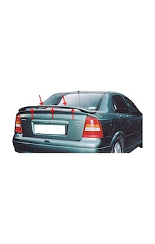 Opel Astra G SD Spoiler Bagaj Yüksek (Işıklı) Fiber 1998-2009