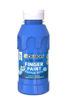 Childgen Süper Yıkanabilir Parmak Boya 350ml - Mavi