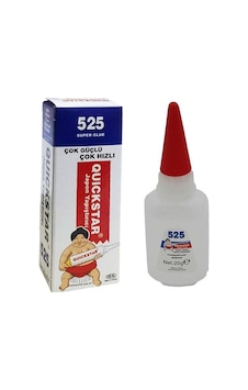 Quickstar 525 Japon Yapıştırıcısı 20 Gr 1 Adet Quickstar 525 Japon Yapıştırıcısı 20 Gr 1 Adet