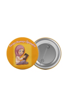 Kuran Okumayı Öğrendim Çanta Rozeti 20 Adet En Büyük Boy 5.8cm İğneli Broş Kuran Okumayı Öğrendim Çanta Rozeti 20 Adet En Büyük Boy 5.8cm İğneli Broş