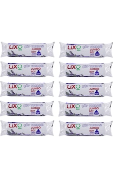 Lixo J-650 Jumbo Boy Çöp Torbası 80 x 110 CM 10'lu Rulo 10 Paket 100 Adet Lixo J-650 Jumbo Boy Çöp Torbası 80 x 110 CM 10'lu Rulo 10 Paket 100 Adet