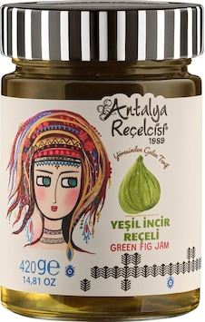 Antalya Reçelcisi Yeşil İncir Reçeli 420g Yörük Seri