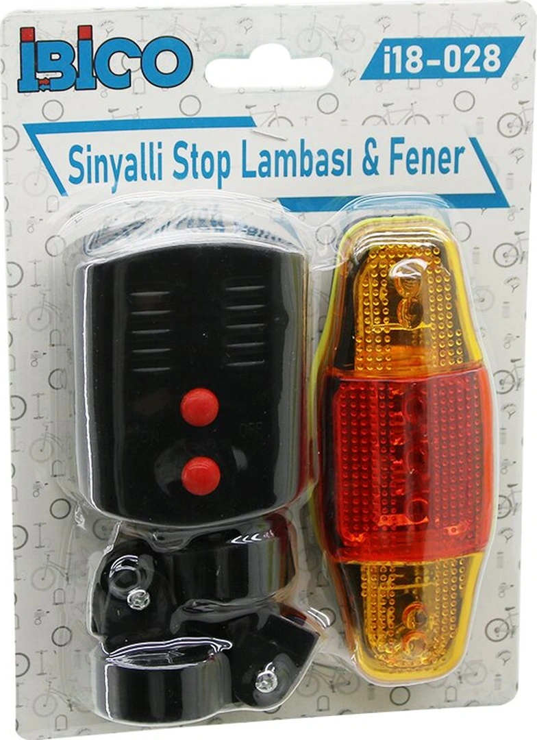 2in1 Bisiklet Cob Led Fener - Sinyalli Stop Lamba Pilli 4741 Altın 2in1 Bisiklet Cob Led Fener - Sinyalli Stop Lamba Pilli 4741 Altın