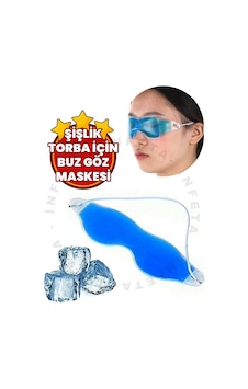 Jel Buz Göz Maskesi Göz Altı Torbası Şişlik Giderici Göz Bandı Soğuk Kompres Maske - 822403462