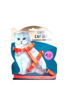 Ans Lüks Gato Kedi Göğüs Takım Tasması Turuncu Ans Lüks Gato Kedi Göğüs Takım Tasması Turuncu