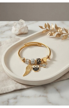 Siyah Baykuş Model Gold Renk Charmlı Bileklik 6446404 Siyah Baykuş Model Gold Renk Charmlı Bileklik 6446404