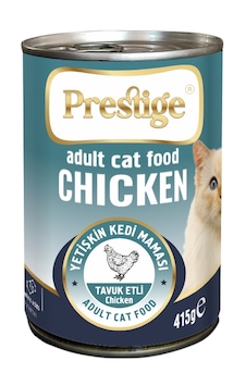 Prestıge Sos İçerisinde Parça Tavuk Etli Yetişkin Kedi Maması 415 G X 24 Adet Prestıge Sos İçerisinde Parça Tavuk Etli Yetişkin Kedi Maması 415 G X 24 Adet