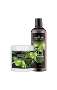 Huncalife Nature Zeytinyağlı Şampuan 500 ML + Saç Bakım Maskesi 500 ML Huncalife Nature Zeytinyağlı Şampuan 500 ML + Saç Bakım Maskesi 500 ML
