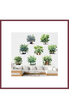 Storeşahin Saksılı Çiçek Tasarımlı 8li Sticker Mc-480a Shn0720 Çok Renkli Storeşahin Saksılı Çiçek Tasarımlı 8li Sticker Mc-480a Shn0720 Çok Renkli
