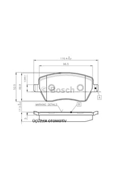 Bosch  Ön Fren Balatası Clio 3 4 Modus Captur 410604076R 41060475R