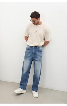 Banny Jeans Erkek Skater Fit Jean Pantolon Mavi L