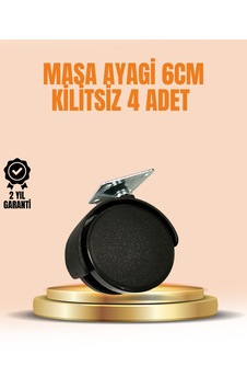 6 Cm Kilitsiz Masa Ayağı Tekerleği 4 Lü Set Çok Am Kılıtsız-f0d5c Diğer 6 Cm Kilitsiz Masa Ayağı Tekerleği 4 Lü Set Çok Am Kılıtsız-f0d5c Diğer