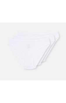 3 Lü Paket Dagi Bayan Klasik Slip Külot 5113kc Beyaz