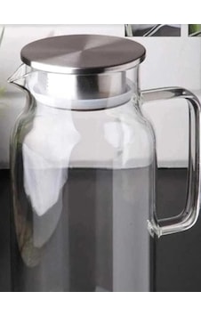 1500 Ml Borosilikat Cam Su Sürahisi - Metal Kapaklı Ve Isıya Dayanıklı Açık 1500 Ml Borosilikat Cam Su Sürahisi - Metal Kapaklı Ve Isıya Dayanıklı Açık