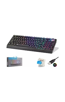 Hadron G500xb Mekanik Gaming Klavye Blue Switch Rgb Aydınlatmalı 104 Tuş - Siyah - 1 Adet