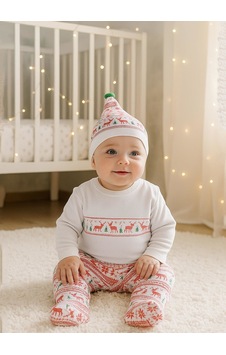 Kitikate Organik 3lü Takım Nordic Kırmızı beyaz Kitikate Organik 3lü Takım Nordic Kırmızı beyaz