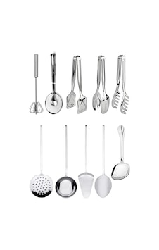 10 Parça Maşa+spatula+kevgir+kepçe, Yemek Sunum Ekipmanları, Servis Maşa Ürünleri 10 Parça Maşa+spatula+kevgir+kepçe, Yemek Sunum Ekipmanları, Servis Maşa Ürünleri