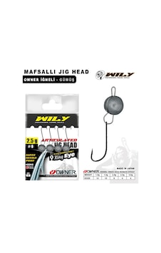 Wily Jig Head Mafsallı Owner İğneli - Gümüş Rengi 3 Gr Wily Jig Head Mafsallı Owner İğneli - Gümüş Rengi 3 Gr