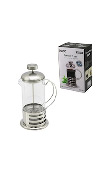 Lunaev French Press Metal Kafes - Metal Kapak 350 Ml Cam Bitki Süzgeçi Açık Camgöbeği Lunaev French Press Metal Kafes - Metal Kapak 350 Ml Cam Bitki Süzgeçi Açık Camgöbeği