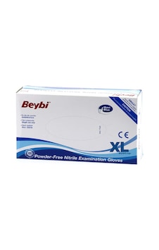 Beybi Pudrasız Mavi Nitril Muayene Eldiveni 100'lü XL Beybi Pudrasız Mavi Nitril Muayene Eldiveni 100'lü XL