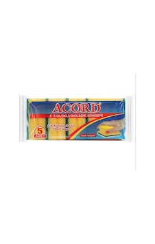 Acord Oluklu Bulaşık Süngeri 3 x 5'li Paket Acord Oluklu Bulaşık Süngeri 3 x 5'li Paket