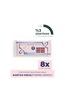 Bariyer Kremli Perine Bölgesi Temizleme Pedi/mendili 50'li - 8 Adet Bariyer Kremli Perine Bölgesi Temizleme Pedi/mendili 50'li - 8 Adet