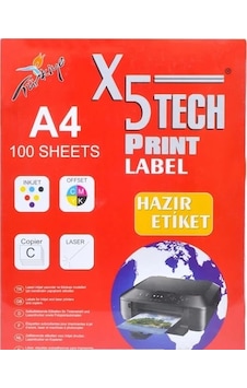 X5tech Hazır Etiket 99,1 x 93,1 MM 100'lü X5tech Hazır Etiket 99,1 x 93,1 MM 100'lü
