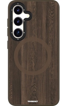 Galaxy S24 Uyumlu Kılıf Magsafe Şarj Özellikli Youngkit Wood Forest Serisi Kapak Gri Galaxy S24 Uyumlu Kılıf Magsafe Şarj Özellikli Youngkit Wood Forest Serisi Kapak Gri