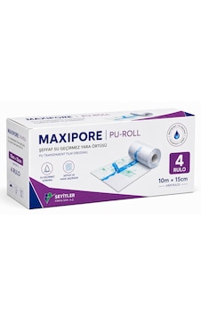 Maxıpore Pu-roll Şeffaf Su Geçirmez Yara Örtüsü 10m 15cm 4 Rulo Maxıpore Pu-roll Şeffaf Su Geçirmez Yara Örtüsü 10m 15cm 4 Rulo