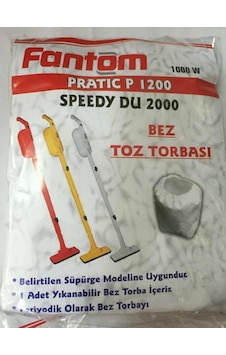 Fantom P1200 Pratik Süpürge Bez Toz Torbası (20 Adet)