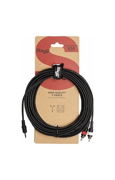 Stagg Syc6/mpsb2cm E Y Ses Kablosu 6 Metre 3.5 Mm Stereo Mini Jack - 2 X Rca Erkek Stagg Syc6/mpsb2cm E Y Ses Kablosu 6 Metre 3.5 Mm Stereo Mini Jack - 2 X Rca Erkek