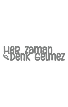 Her Zaman Denk Gelmez Araba Sticker 17x17 Cm Gri
