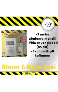 Lorex Lr-Kc Kablosuz Alarm Harekete Duyarlı Kapı Çanı Lorex Lr-Kc Kablosuz Alarm Harekete Duyarlı Kapı Çanı