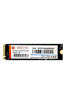 Iromx Ir1tbnvp3 1 Tb 3000-3000mb/s Pcıe Nvme Gen3 M2 22x80 Ssd Harddisk Iromx Ir1tbnvp3 1 Tb 3000-3000mb/s Pcıe Nvme Gen3 M2 22x80 Ssd Harddisk