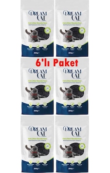 Dream Cat Kedi Kumu Koku Giderici Aktif Karbonlu 6x200 Gr Dream Cat Kedi Kumu Koku Giderici Aktif Karbonlu 6x200 Gr