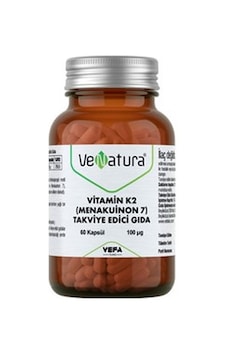 Venatura Vitamin K2 Menakuinon 7 60 Kapsül Venatura Vitamin K2 Menakuinon 7 60 Kapsül