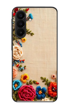 Samsung Galaxy A27 Uyumlu İşlemeli İğne Oyası Baskılı Silikon Kılıf Renkli Samsung Galaxy A27 Uyumlu İşlemeli İğne Oyası Baskılı Silikon Kılıf Renkli