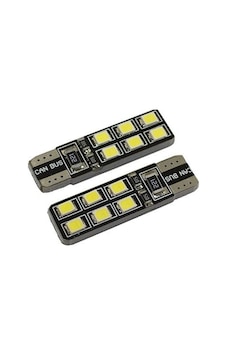 T10 Canbus Led Ampul 221 Direnç 12ledli- Beyaz - 12v