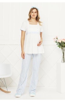 Aqua 21530-mavi Hamile Spor Lohusa Pijama Takımı Aqua 21530-mavi Hamile Spor Lohusa Pijama Takımı
