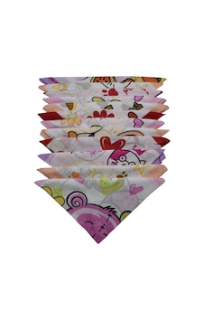 Çocuk Bandana 12 Li Karışık Desen Çok Renkli Çocuk Bandana 12 Li Karışık Desen Çok Renkli