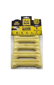Delibon Deri Press Köpek Kemik 12cm S Boy 4lü Paket Beyaz Delibon Deri Press Köpek Kemik 12cm S Boy 4lü Paket Beyaz