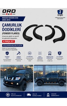 Nıssan Navara D40 Çamurluk Dodik Takımı Nıssan Navara D40 Çamurluk Dodik Takımı