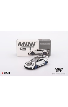 Mini Gt 853 Porsche 911 Gt3 Rs Weissach Package White Indigo Blue 1:64 Model Araba Beyaz