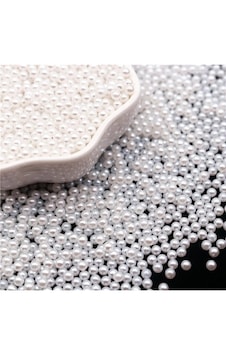 10 Mm Deliksiz Beyaz Renk Çakma Inci 45-50 Ad 25 Gr 10 Mm Deliksiz Beyaz Renk Çakma Inci 45-50 Ad 25 Gr
