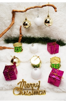 Merry Christmas Karışık Yılbaşı Süs Paketi Merry Christmas Karışık Yılbaşı Süs Paketi