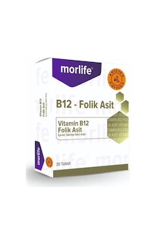 Morlife B12 Folik Asit 30 Çiğneme Tablet