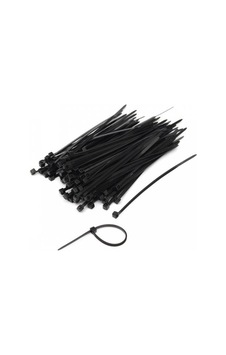 25 Cm Siyah Kablo Bağı Plastik Kelepçe Cırt Kelepçe 3,6x250mm 100 Adet