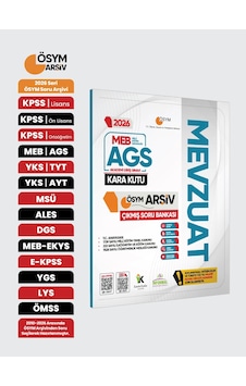 2026 Meb-AGS Mevzuat Kara Kutu ÖSYM Çıkmış Soru Havuzu Bankası Konu Özetli Dijital Çözümlü 2026 Meb-AGS Mevzuat Kara Kutu ÖSYM Çıkmış Soru Havuzu Bankası Konu Özetli Dijital Çözümlü