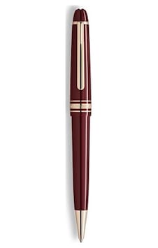Montblanc Mb133005 Meisterstück Burgundy Red Midsize Tükenmez Kalem Metalik
