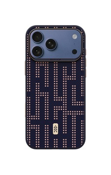 İphone 17 Pro Uyumlu Kılıf M-safe Şarj Özellikli Raptic Aramid Dual Grid Serisi Kapak Lacivert